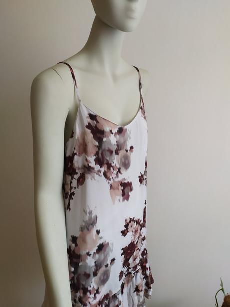 Kvetované letné šaty s volánom, mohito,36