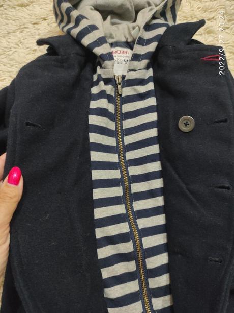Flaušový kabát - teplý, obaibi,98