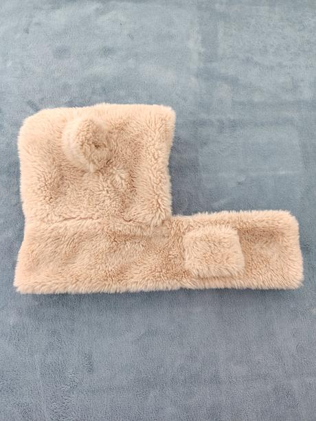 Bledo hnedá kožušinová zimná čiapka / baranica, 92