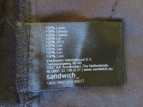 Ľanová sukňa sandwich, veľ. l, l