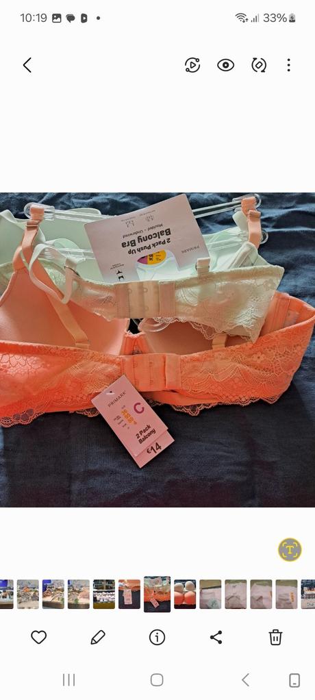 Podprsenky, primark,80c