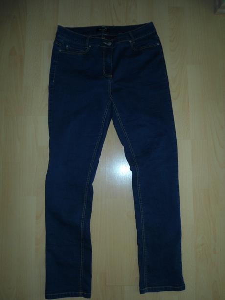 Damske klasicke tmavomodre elasticke rifle, l