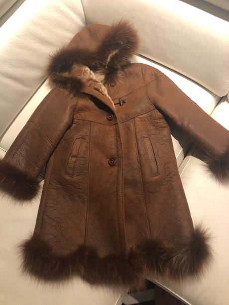 Luxusný kožuštek 122-128, 122
