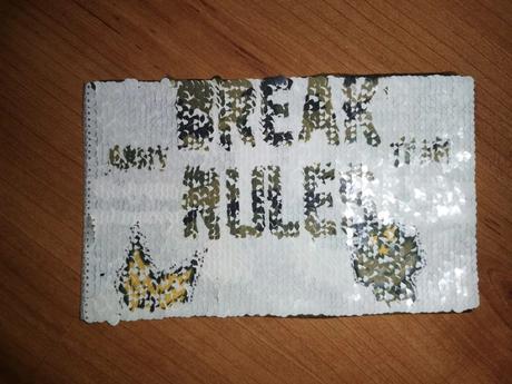 Flitrova nášivka obojstranná break the rules,