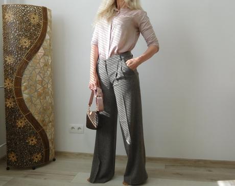 Nohavice pružné zrnitá látka 34, orsay,34