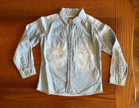 Bodkovaná riflová košeľa reserved, reserved,116