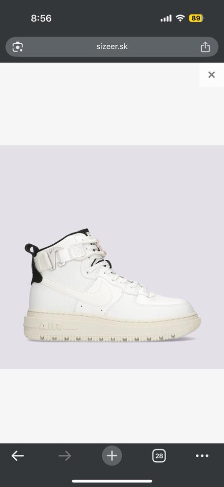 Nike air force 1 vysoké, nike,38