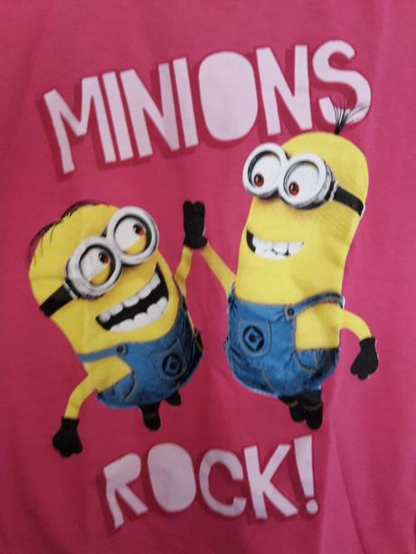 Ružové tričko minions 134/140, 134