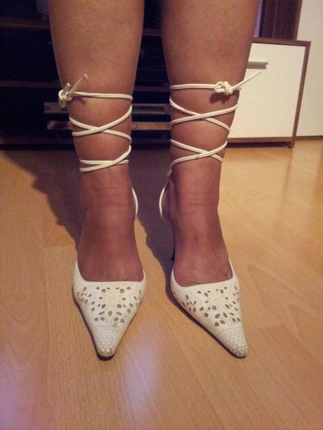 Biele topanky na snurky, 36