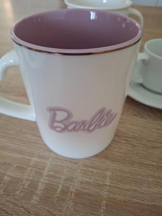 Porcelánový hrnček, šálka barbie,