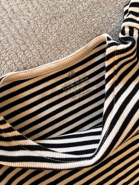 Pásikavé šaty, h&m,134