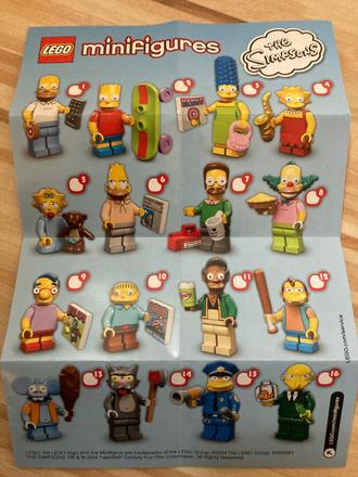Lego minifigurky - simpsonovci 1, 