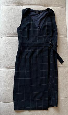 Tmavomodré zavinovacie šaty hallhuber, m/38, m