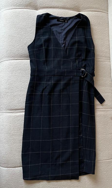 Tmavomodré zavinovacie šaty hallhuber, m/38, m