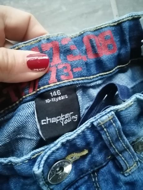 Elastické džínsy v146, 9-12r., 146