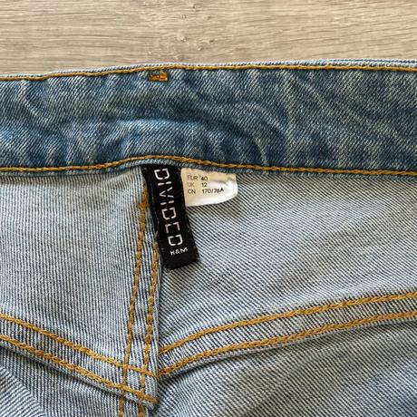 Svetlomodré rovné rifle, h&m,38