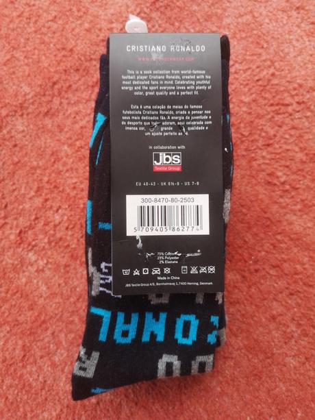 Cristiano ronaldo ponožky 3 páry veľkosť 40-43, 40 / 42 / 44