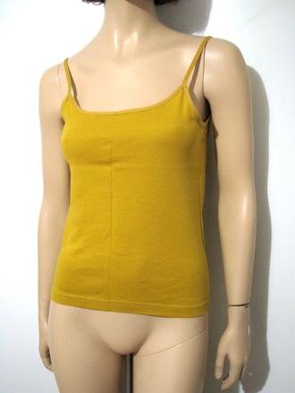 Okrové bavlnené tielko, m