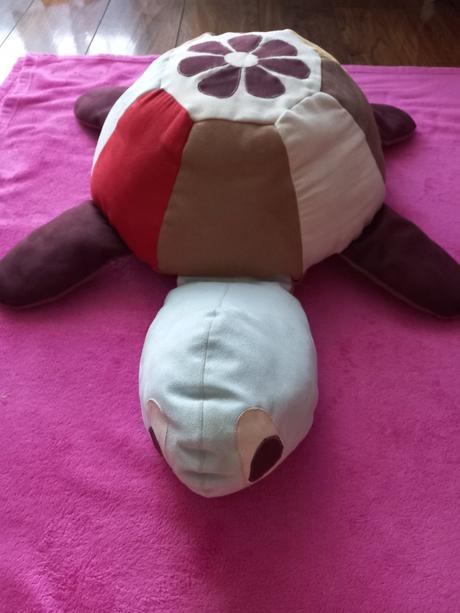 Veľký sedáčik - korytnačka - patchwork,