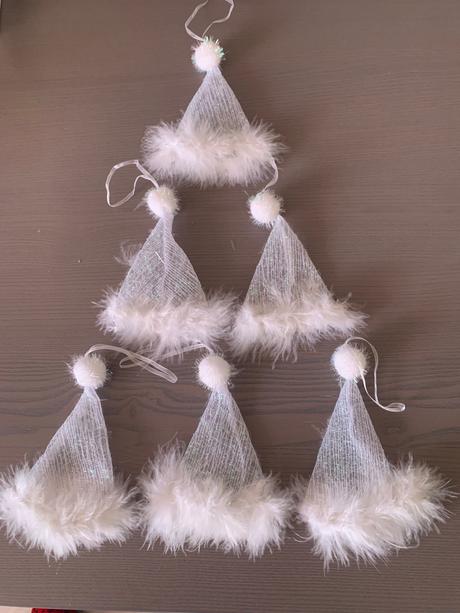 Vianocne ozdoby čiapice (6 kusov), 