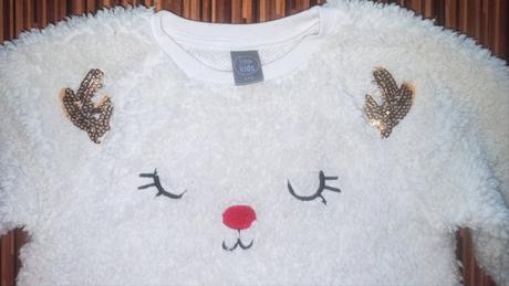 Biela hunata mikinka 104/110, 110