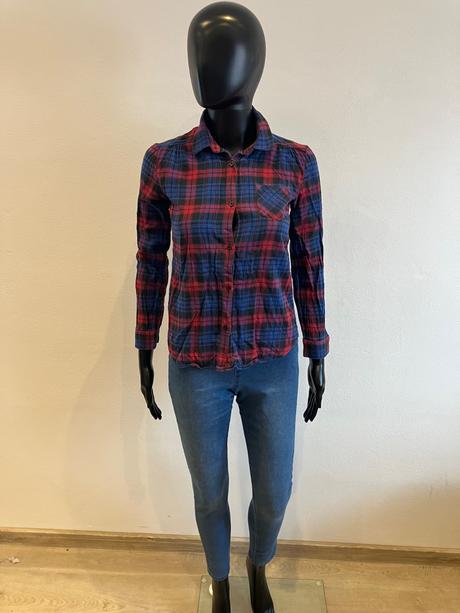 Dievčenská kockovaná košeľa h&m (152), h&m,152