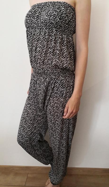 Letný vzorovaný overal, s