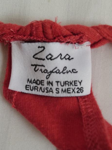 Dámsky škoricový top so strapcami, zara, zara,xs