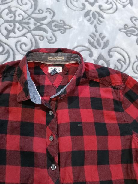 Tommy hilfiger tartan dámska karovana košeľa, tommy hilfiger,xs