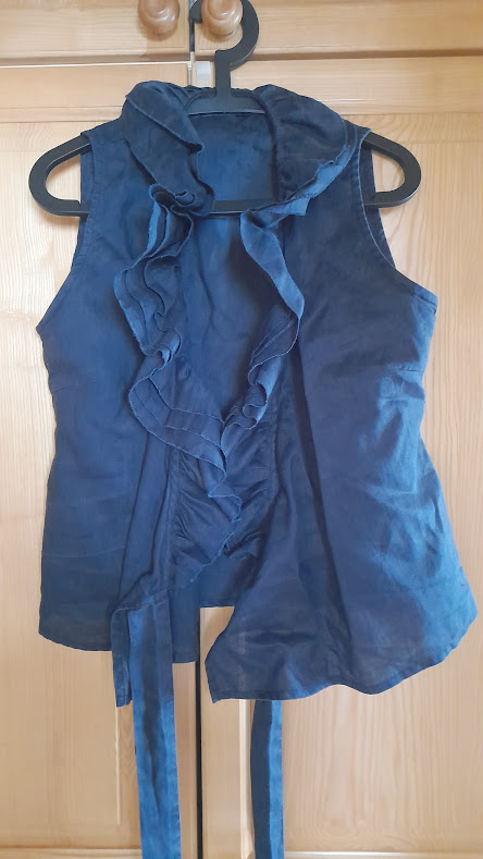 Ľanová zavinovacia blúzka yaya, l