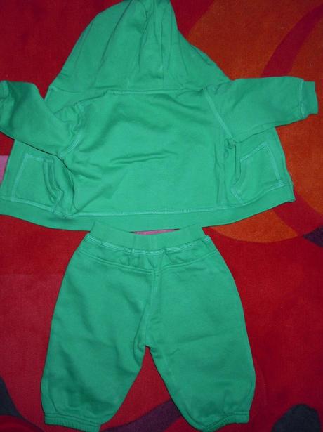 Zelená tepláková súprava + body, f&f,74