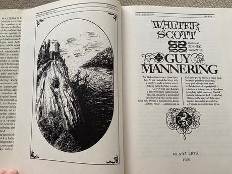 Krásny historický román scott walter guy mannering,