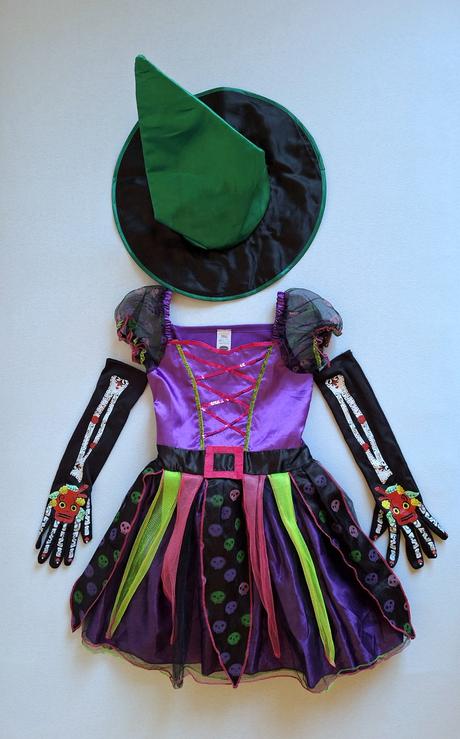 Čarodejnica exkluzívny komplet kostým veľ.134,