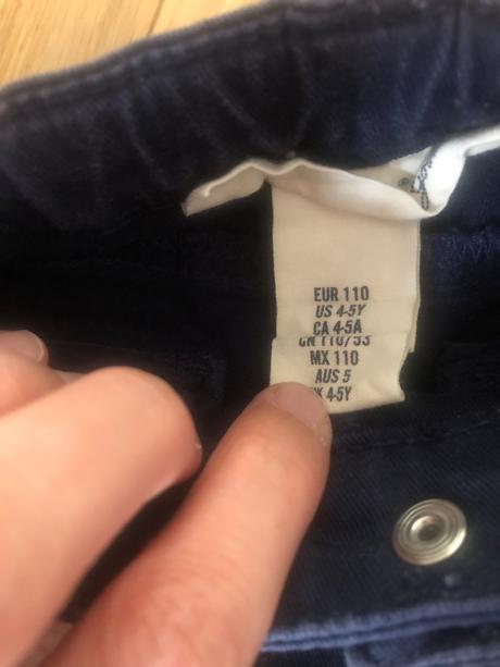 Kraťasy riflové, h&m,110