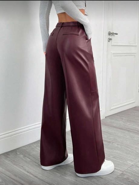 Nové koženkové nohavice s, s