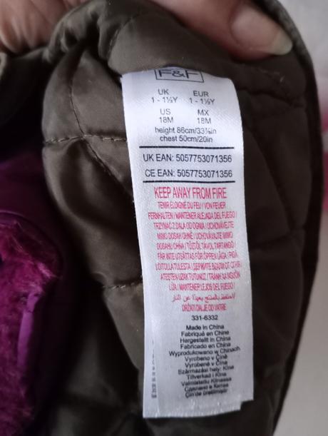 Dievčenská bunda, f&f,86