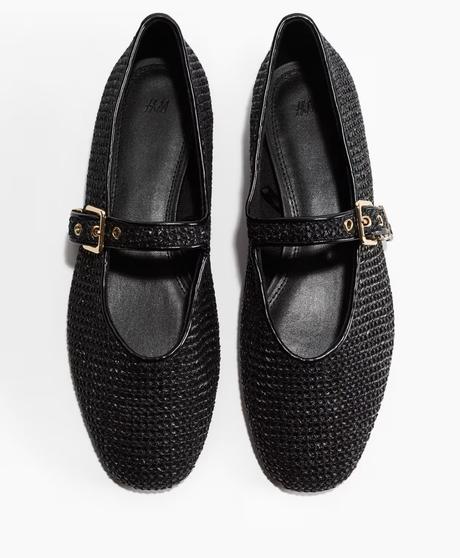 Slamené balerínky, h&m,38