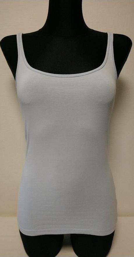 Dámsky elastický svetlo modrý top, xs, xs