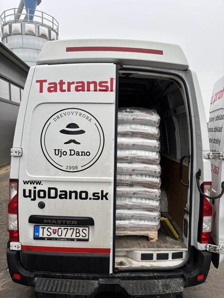 Pelety skladom, dovoz až domov v rámci oravy, 