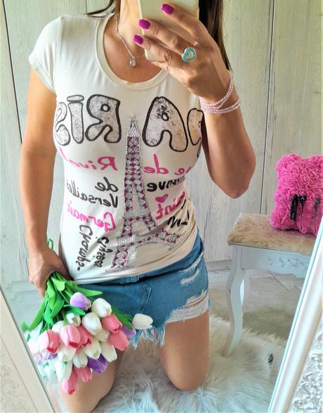Tričko paris-m/l, m