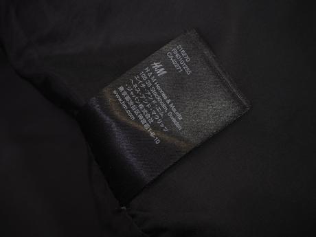 Kvalitná čierny kabát h&m, h&m,36