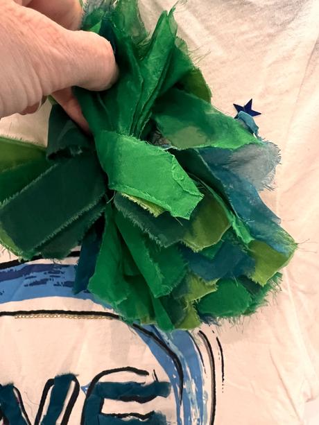 Lanvin tričko s kryštálmi a aplikáciou, s