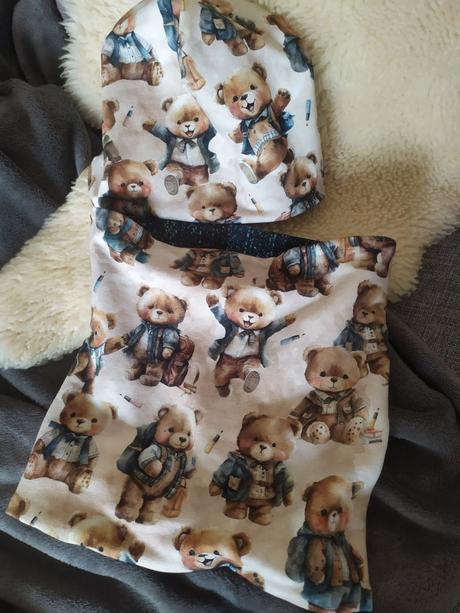 Setik čiapka a nákrčník macko, 98