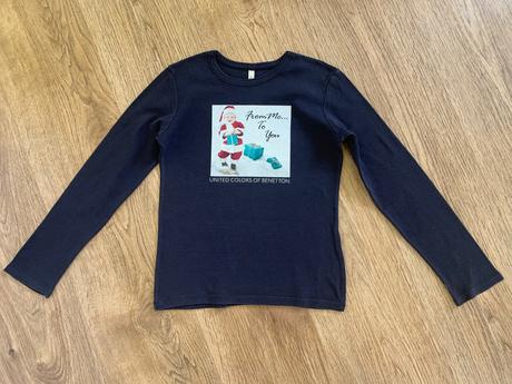 Vianočné tričko, benetton,134