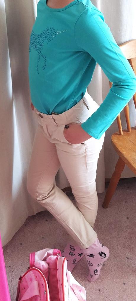 Bavlnené nohavice, 128