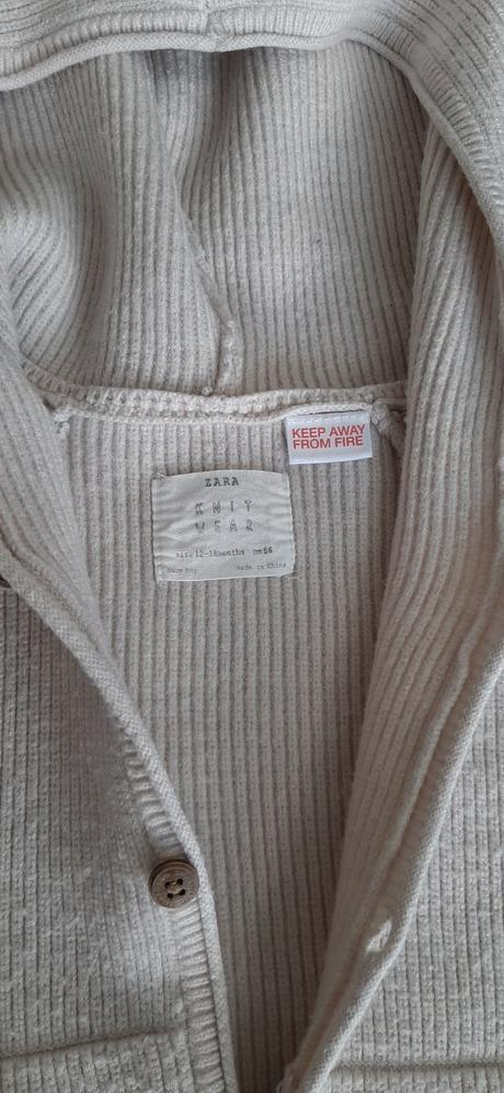 Zara upletovy svetrik medved, velk.86, zara,86