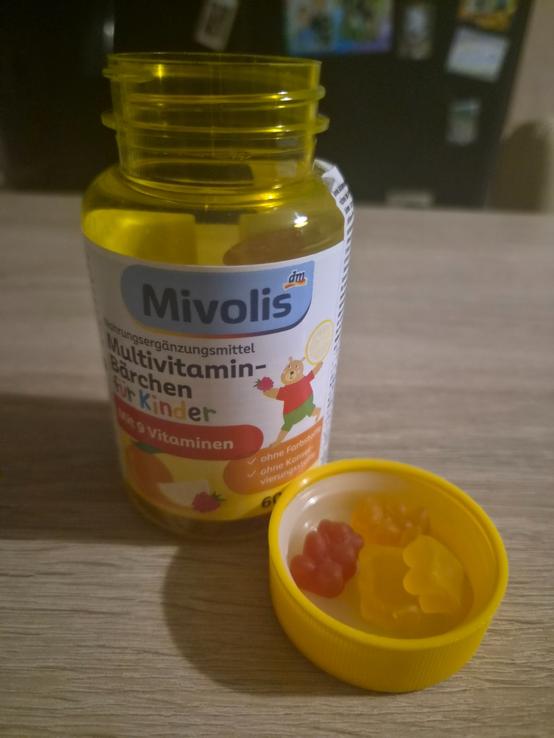 Mivolis Multivitamínové medvedíky pre deti, 60 ks