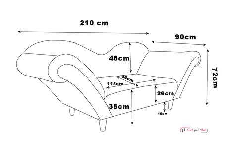 Luxusná 2-miestna pohovka glamour black,