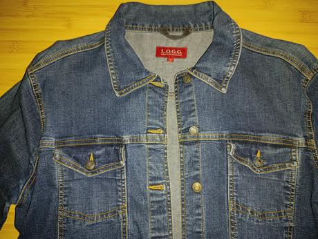 Riflová bunda, h&m,l