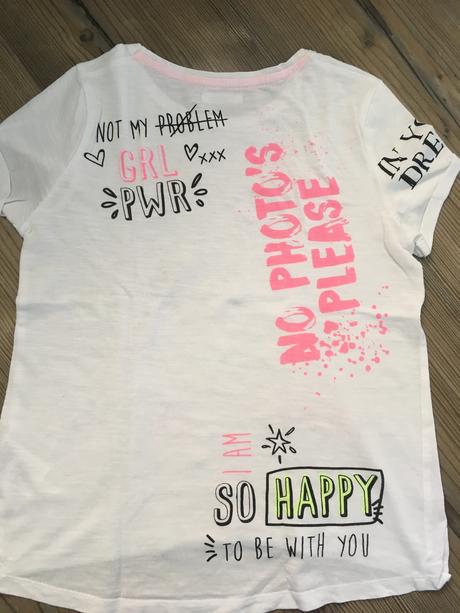 Tričko s nápismi 122-128, pepco,122